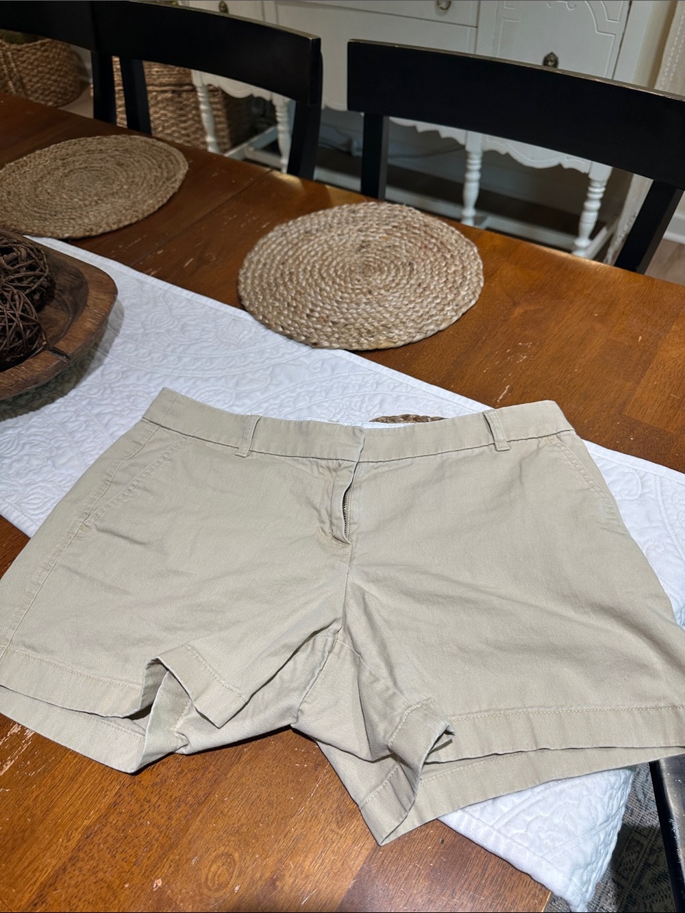 J. Crew Khaki Chino cotton Shorts Sz10, EUC